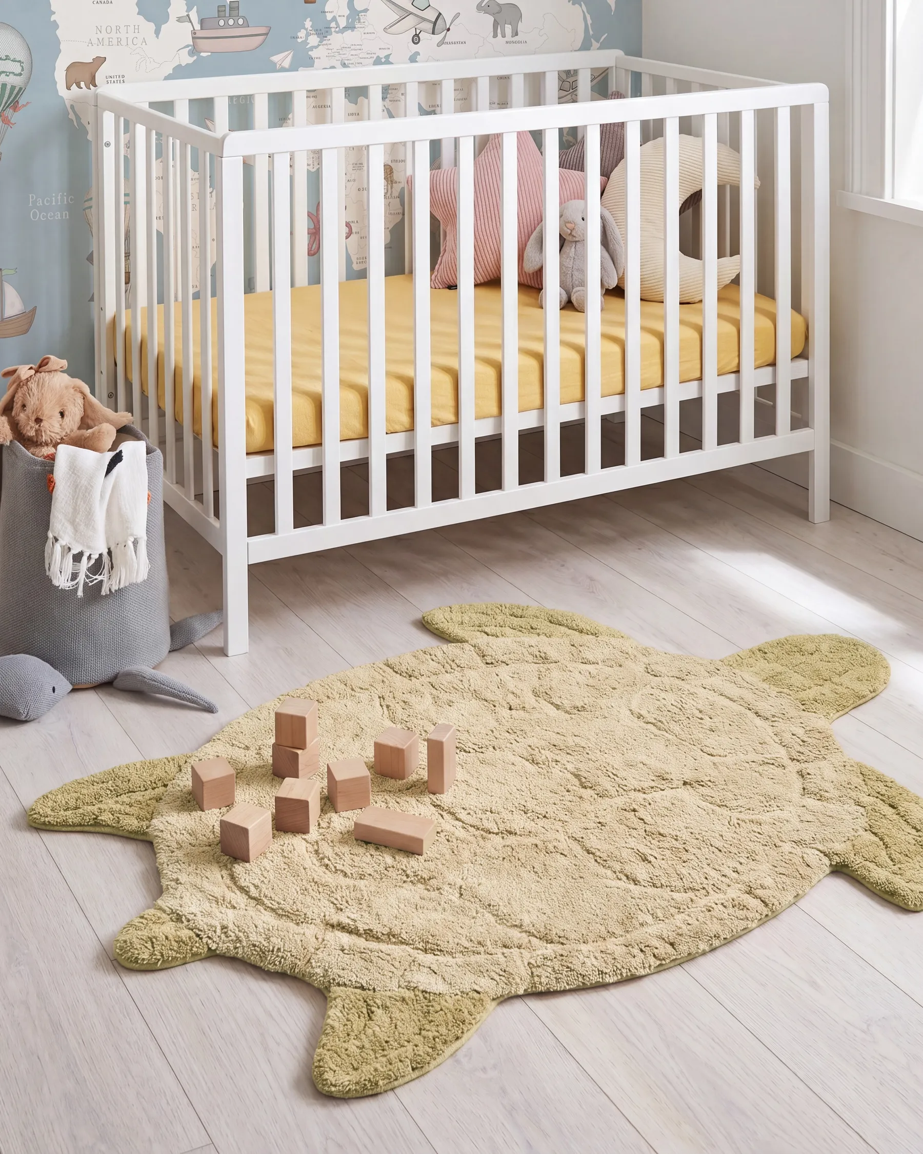 Lastenmatto TORTIE  Beige 110 x 130 cm Puuvilla_1135327
