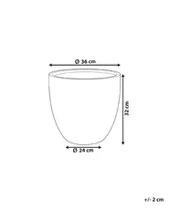 Plant Pot KANNIA 36 cm Off-White_853102