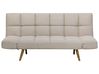 Sofa Bed 2 Seater INGARO Fabric Beige
