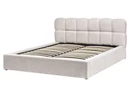 Ottoman Bed BASTON Boucle Light Beige 160 x 200 cm (EU King Size)_996986