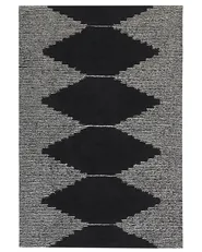 Rug BATHINDA Black/ White 160 x 230 cm Cotton_817033
