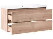 Wall Mounted Vanity Unit with Basin LAGOA Light Brown_1020040