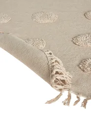 Kids Rug WAHAR Beige ø 140 cm Cotton_903828