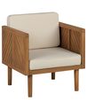 Garden Armchair BARATTI Acacia Wood Brown