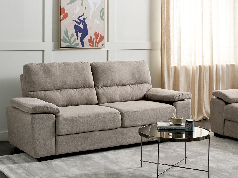 Soffa 3-sits VOGAR Ljusbrun