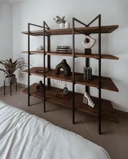4 Tier Shelving Unit COMPTON 165 cm Dark Brown_885115