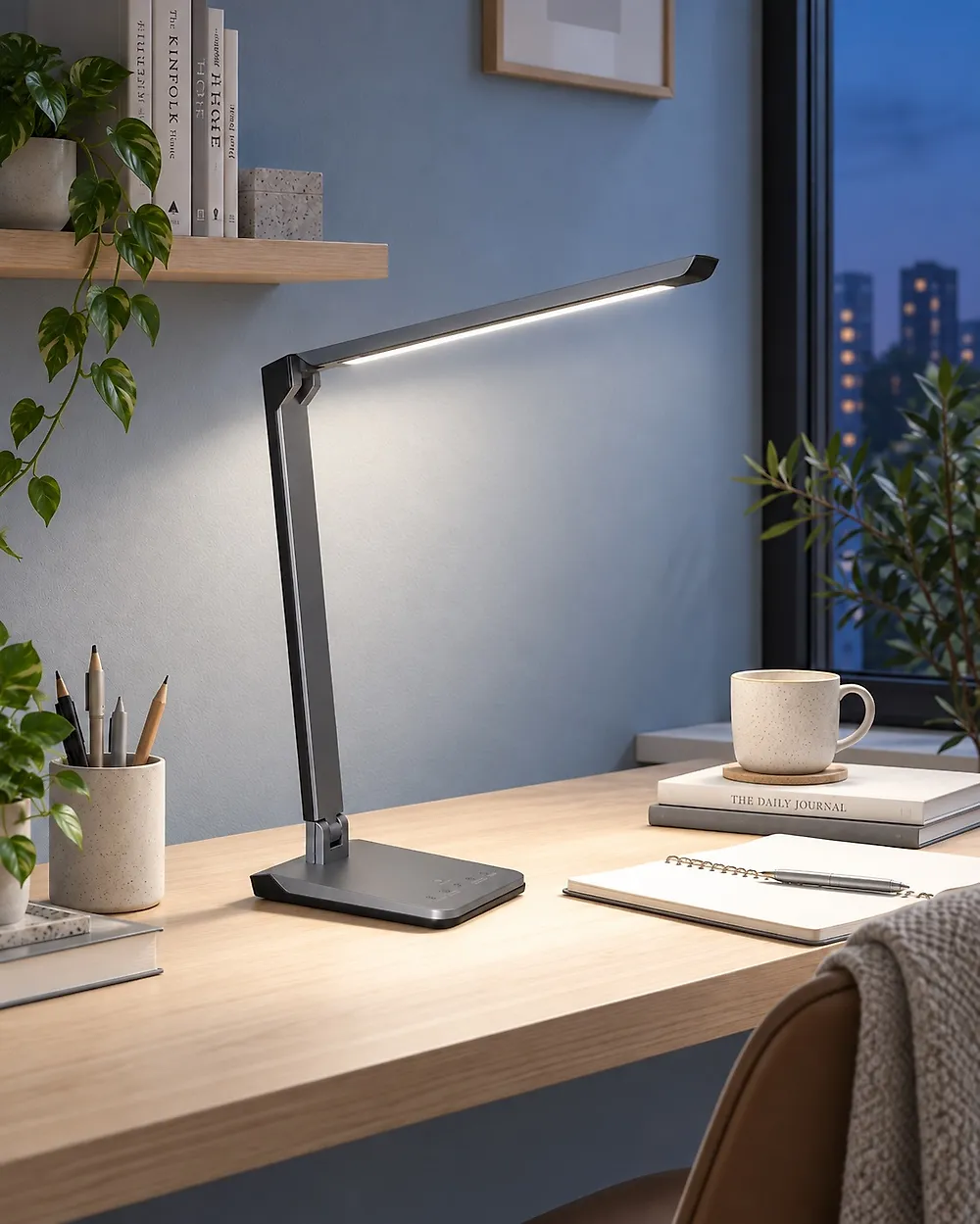 LED Desk Lamp PICTOR with Dimmer Dark Grey_1187158