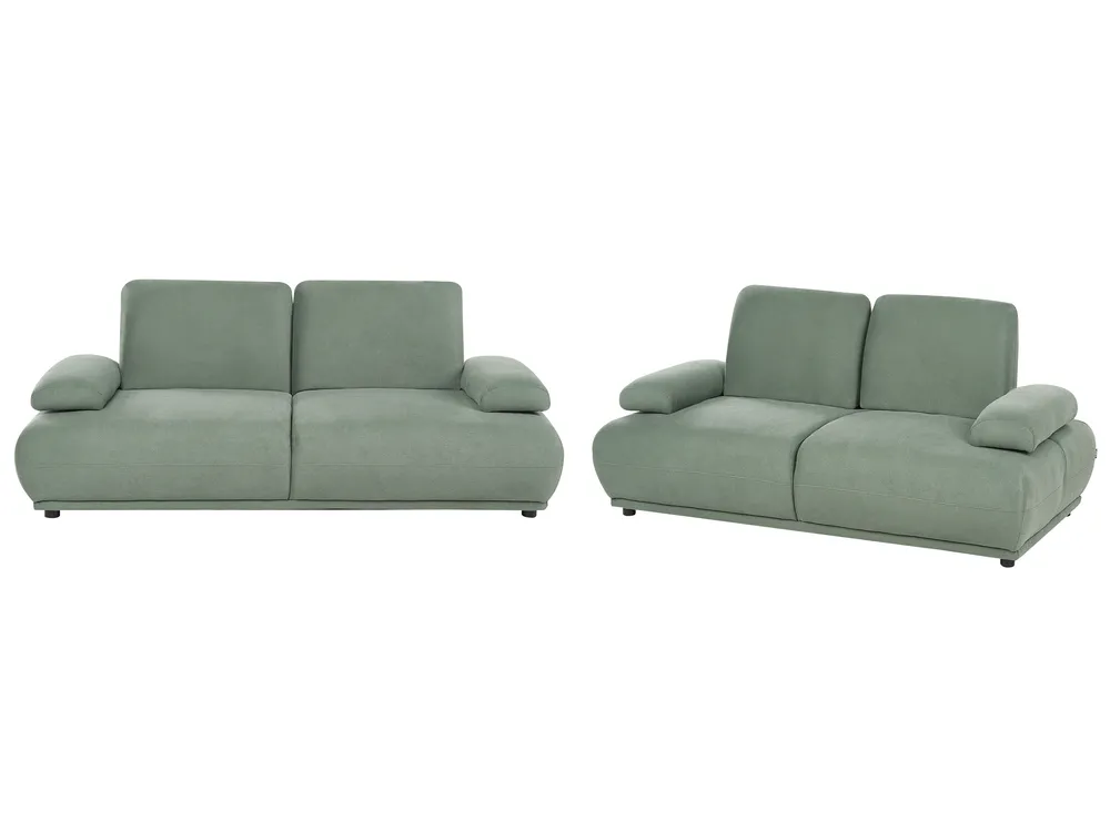 Living Room Set 5 Seater NACKA Light Green