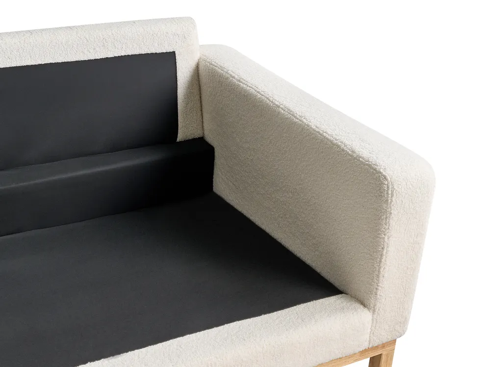 Sofa 3 Seater SIGGARD Boucle White_932384