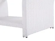 Garden Lounge Set with Table 4 Seater MARINO PE Rattan White_801178