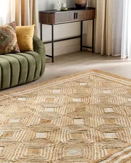 Rug MENGEN Beige 200 x 300 cm Jute_885034