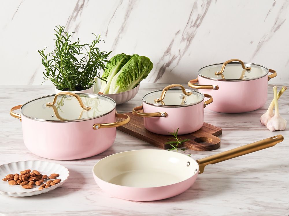 Keittoastiasetti 7 osaa ELITE PRO Pastellipinkki