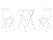 Caféset Fällbar FIORI Metall Vit_804825