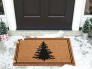 Dörrmatta MANAPAO Naturlig 60 x 90 cm Julmotiv Kokosfiber_1008356