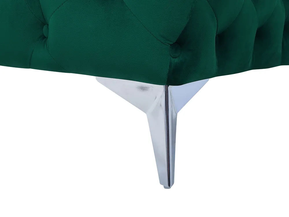 Sofa 3 Seater SOTRA Velvet Emerald Green_727297