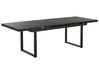 Extending Garden Dining Table VALCANETTO 180/240 cm 90 cm Metal Black