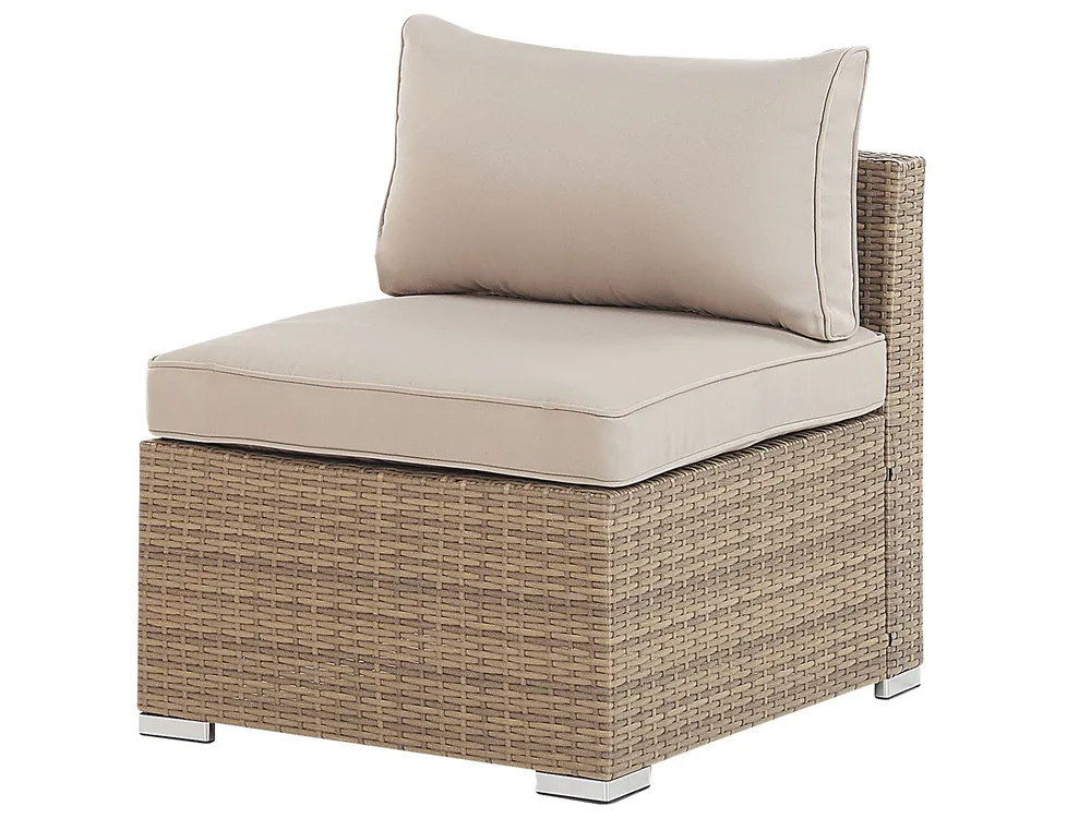 Garden Lounge Set with Table 5 Seater COCCOLIA Modular PE Rattan Beige_810061