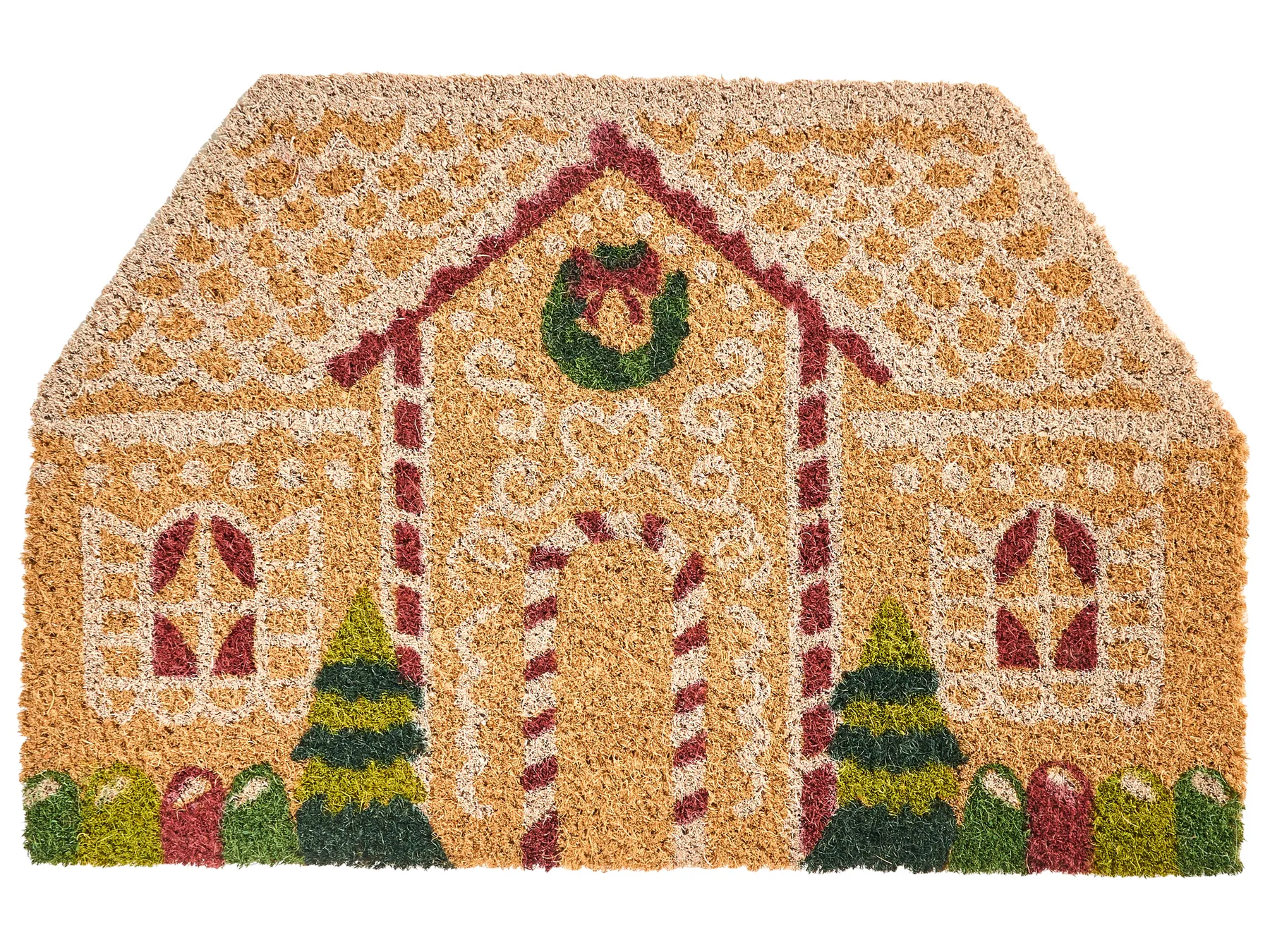 Doormat SELATNA Natural 45 x 75 cm Christmas Motif Coir_1036271