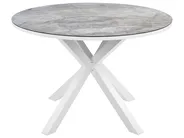 Garden Dining Set 4 Seater MALETTO/BUSSETO Metal Marble Effect Grey_923193