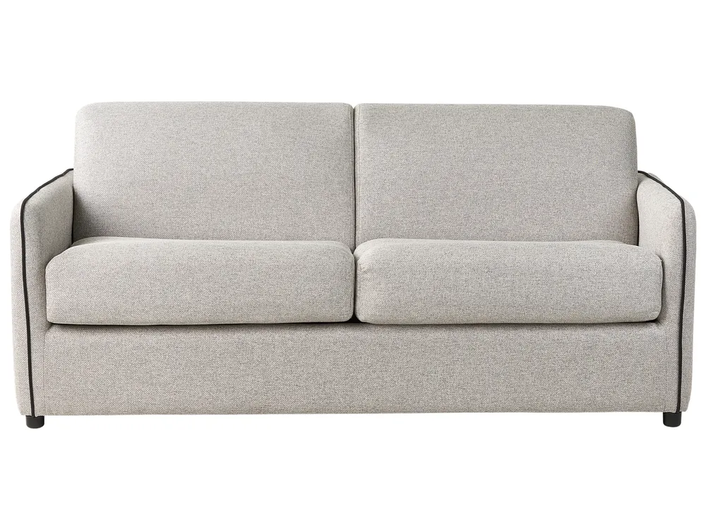 Sofa Bed 2 Seater ISHOJ Fabric Light Grey