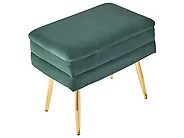 Upholstered Storage Bench ODESSA Velvet Dark Green_1188392