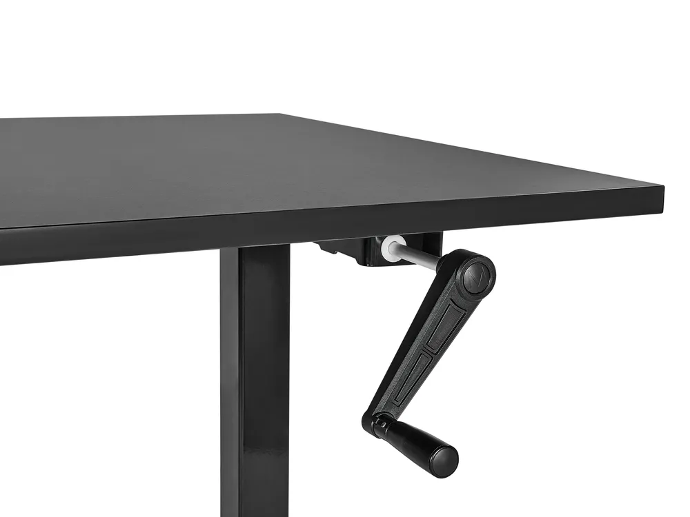 Työpöytä säädettävä DESTINES 160 cm 72 cm Musta_898954
