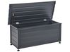 Storage Box CAMPALTO 113 cm 50 cm Metal Dark Grey