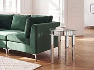 Sidebord RIMARDE Glass Sølv_1154699