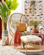 Trädgårdsstol MURANO Konstrotting Naturlig_932881
