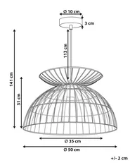 Pendant Lamp MAHANADI Metal Brass_867789