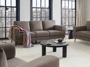 Sofa 3 Seater LOUSTO Fabric Brown_1044018