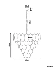 Chandelier AGUIRRE Glass Brass_1006333