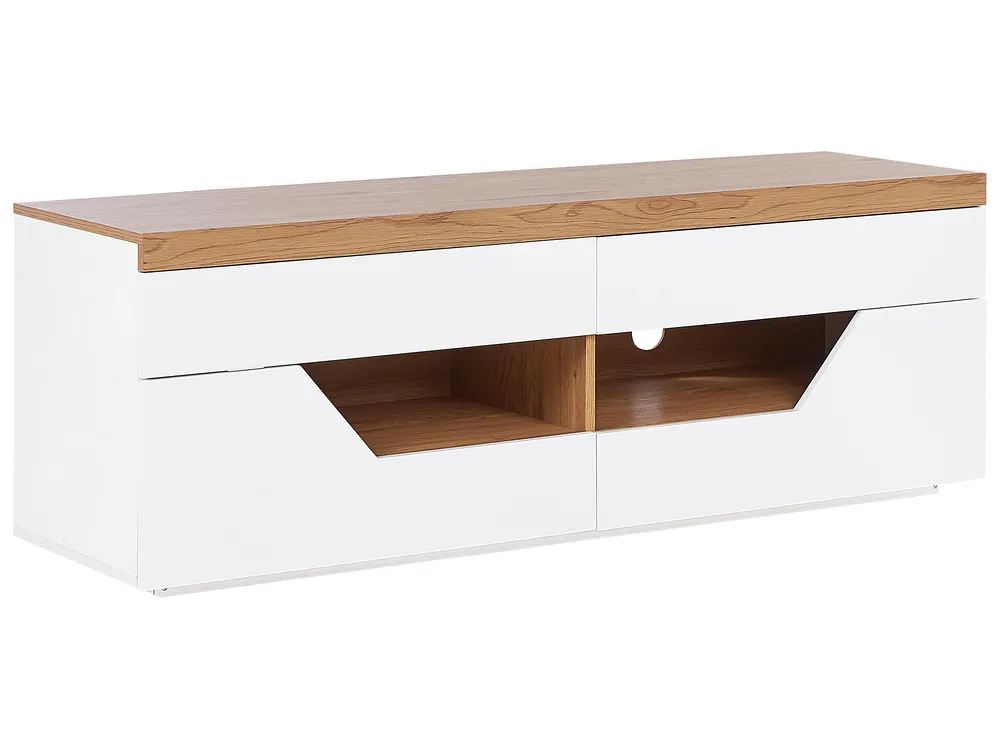 TV Stand CHEVAL Brown/ White