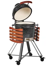Charcoal BBQ Grill KAMADO Ceramic Black_1007614