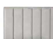 Säng med förvaring SEZANNE Sammet Ljusgrå 180 x 200 cm_799881