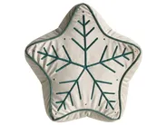 Set of 3 Decorative Cushions JOLLYTRIO 35 x 70 cm 40 x 60 cm 40 x 40 cm Velvet Light Beige Christmas Motif_1032803