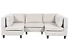 Modular U-Shape Sofa 5 Seater UNSTAD Fabric Light Beige