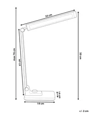 LED-skrivbordslampa ENIF med trådlös laddare Silver_1018846