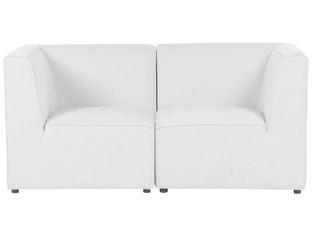 Modular Sofa 2 Seater LEMVIG Corduroy Off-White_875524