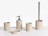 Baderomssett 5 deler CAMANA Lys beige