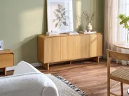 4 Door Sideboard DELORAINE Light Brown_1078141