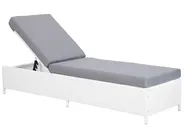 Solstol med dyna TURIN Konstrotting Vit_742126