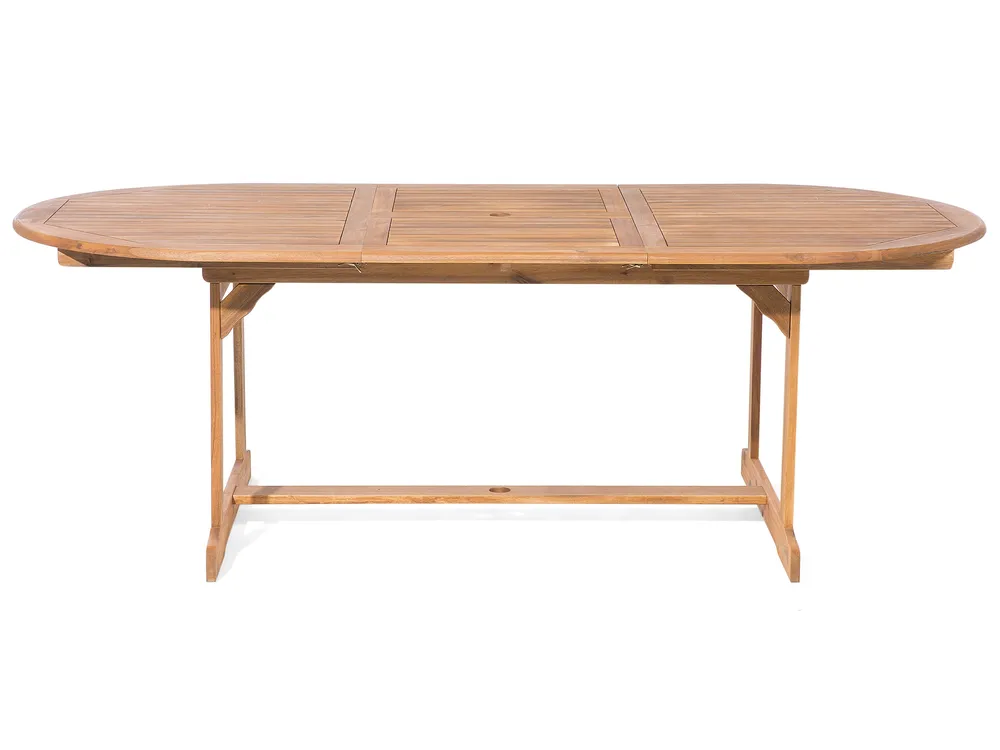 Garden Dining Set 8 Seater MAUI with Cushions Acacia Wood Blue_755806