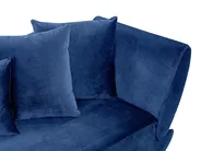 Right-Hand Chaise Longue MERI with Storage Velvet Navy Blue_914280