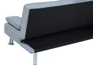 Sofa Bed 3 Seater ROXEN Fabric Light Grey_702011