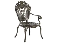 Garden Dining Set 4 Seater SAPRI with Parasol (16 Options) Metal Dark Brown_863960