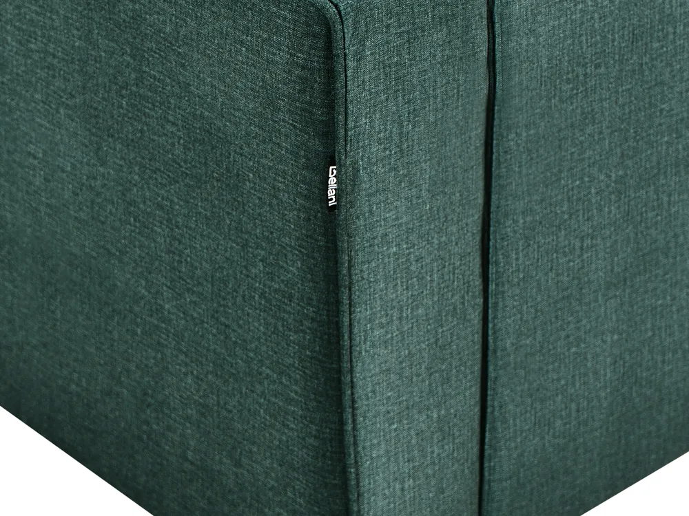 Living Room Set 4 Seater SAVALEN Velvet Dark Green_964589