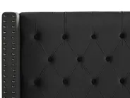 Bed Velvet LUBBON 160 x 200 cm (EU King Size) Black_832373