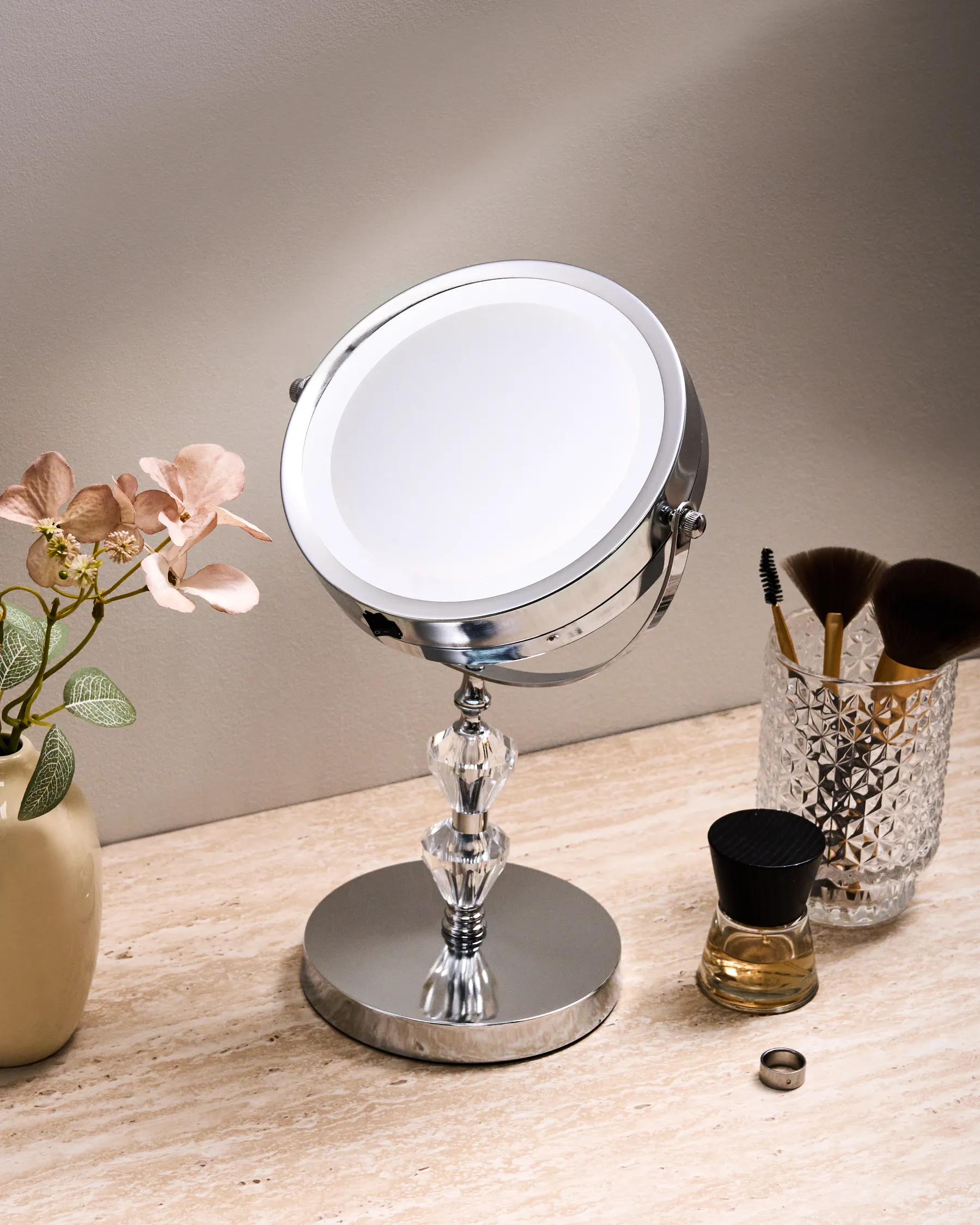 Sminkspegel LED LAON Silver_810319