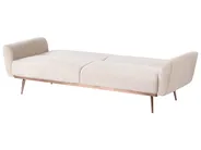 Sofa Bed 3 Seater EINA Velvet Light Beige_1057722